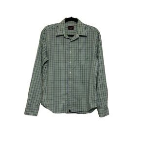 UNTUCKit Mens Shirt Long Sleeve Size Medium Plaid Button Up Cotton Untucked Cool